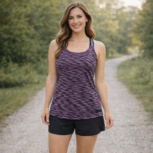 Rab Lineal Purple Stripe Performance Tank Top Women’s Small Athletic